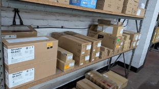 The contents of a Bay of Assorted Sharp Toner Cartridges and Parts including Fusing Unit, Toner Coll