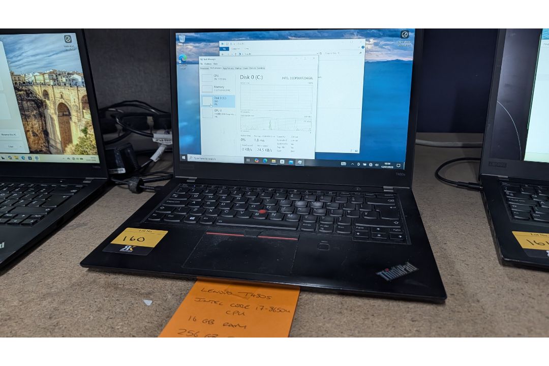 Lenovo T480S Think Pad Notebook Computer with Intel Core i7, 8650U Processor, 16GB RAM, 256GB SSD, L - Image 15 of 16