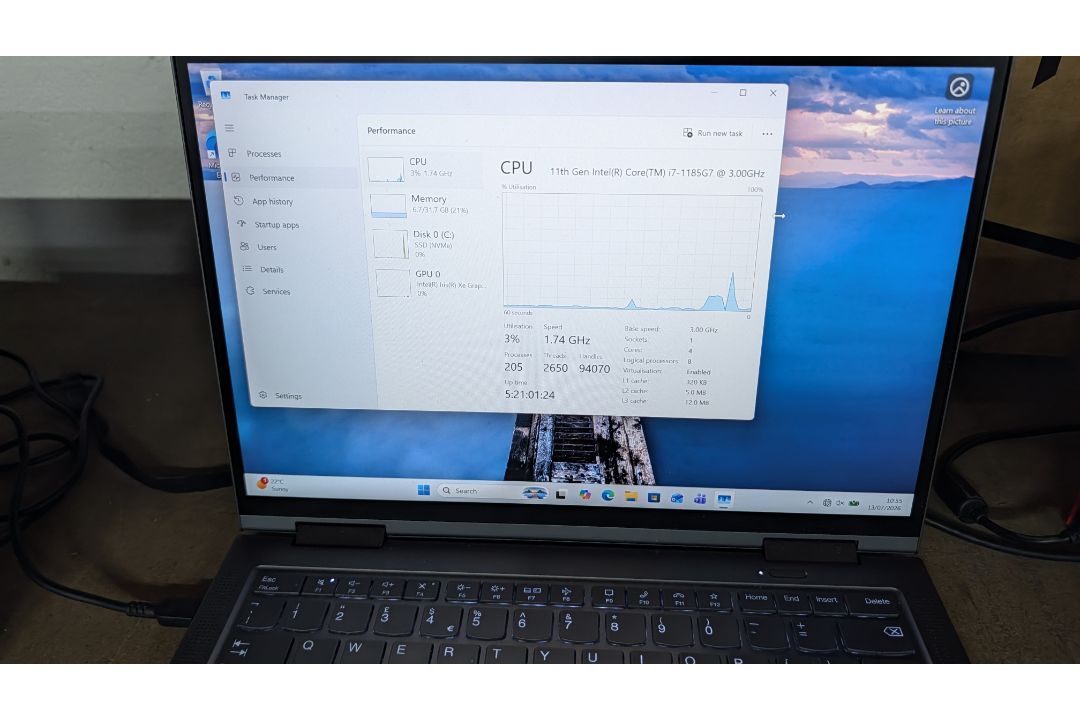 Lenovo Thinkpad X1 Yoga Gen 6 Notebook Computer, 11th Gen, Intel Core i7 1185G7 Processor, 32GB RAM, - Image 7 of 21