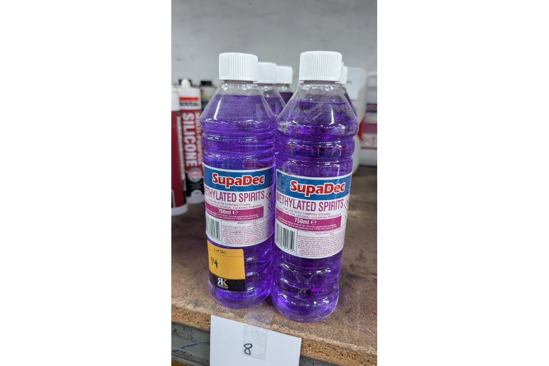 11 off Assorted Sized Bottles and Tubs of Methylated Spirits. - Image 8 of 17
