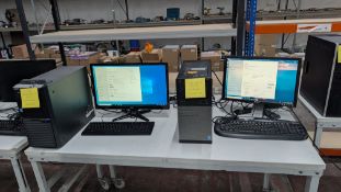 2 off Assorted Desktop Computers. This lot comprises 1 off Dell Intel Core i7 4790 CPU, 20GB RAM, 25