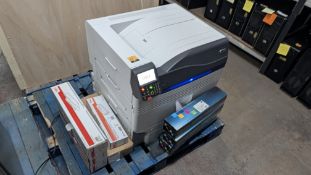Oki Model: C911 Large Heavy- Duty Printer plus quantity of consumables and spares for use with same.