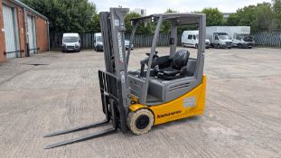 2016 Jungheinrich 3-Wheel Electric Counterbalance Forklift TruckModel: EFG216KSerial