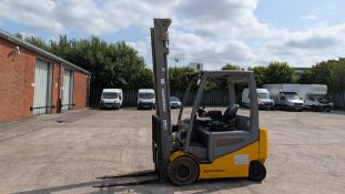 2015 Jungheinrich 4-Wheel Electric Counterbalance Forklift TruckModel: EFG425KSerial