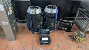 Pulse Air Pressure Measurment System (To measure leakage rates). This lot comprises 2 off 40 litre r