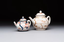 A Dutch-decorated Japanese teapot and an Imari teapot, Edo, 18th C.