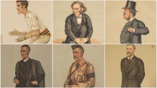 SPY collection of thirteen Vanity Fair prints by the cartoonist - each caricatures of the