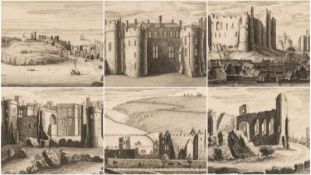 SAMUEL & NATHANIEL BUCK six engravings - each of Welsh topographical / historic scenes, with