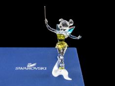 SWAROVSKI CRYSTAL 'GREEN DRESS' TINKERBELL, believed to be model 1073747 circa. 2011, 13.5cms (h)