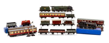 HORNBY DUBLO TRAINS, comprising Duchess of Montrose 4-6-2 loco and tender in BR green, boxed EDL17