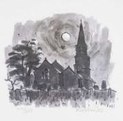 ‡ SIR KYFFIN WILLIAMS RA (1918-2006) limited edition (219/250) print - Llanedwen Church by