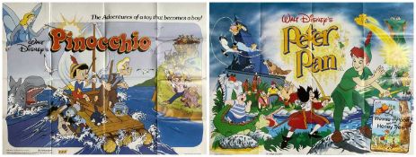 WALT DISNEY'S PINOCCHIO (1986) An original re-release UK cinema quad poster, printed by W. E.
