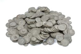 QUANTITY OF BRITISH PRE-1947 SILVER COINS, approx. 2.9kg Provenance: private collection Flintshire