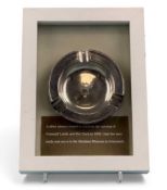 CAMMELL LAIRD & CO. SOUVENIR SILVER ASHTRAY of circular form, the centre engraved with a camel,