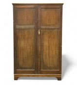 'THE VALET' GENTLEMAN'S MID-CENTURY TWO-DOOR WARDROBE, with fitted interior, 176 (h) x 115 (w) x