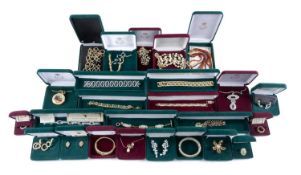 CLARION-PELL PRINCESS GRACE OF MONACO REPRODUCTION COSTUME JEWELLERY, including rings, necklaces,