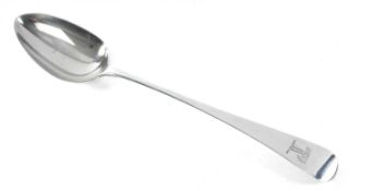 GEORGE III SILVER OLD ENGLISH PATTERN STUFFING SPOON by Eley, Fearn & Chawner, London 1809, 3.1ozt