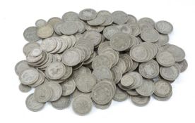 QUANTITY OF BRITISH PRE-1947 SILVER COINS, 2.4kg Provenance: private collection Flintshire