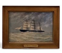 UNKNOWN 19TH CENTURY watercolour - SS Royal Charter, unsigned, 20.5 x 30cms Provenance: private