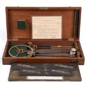 HEATH & CO. LONDON STATION POINTER / THREE-ARM PROTRACTOR, navigational instrument used for