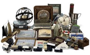ASSORTMENT OF MARITIME COLLECTABLES, including Victory jigsaw puzzle of Cunard White Star line