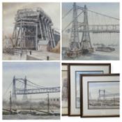 ‡ DON WILSON (British, 20th century) three industrial watercolours from the North West - 'The
