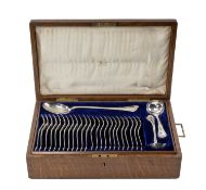 AMERICAN STERLING SILVER CANTEEN OF CUTLERY, retailed by Sharman Neill, Belfast, twelve place