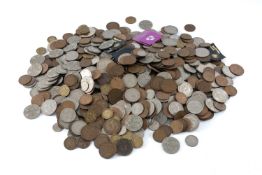 QUANTITY OF MIXED BRITISH COPPER & CUPRONICKEL COINAGE, including post-1947 cupronickel