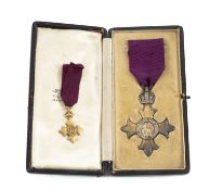 THE MOST EXCELLENT ORDER OF THE BRITISH EMPIRE OBE (CIVIL) officer's first type breast badge,