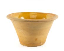 BUCKLEY POTTERY EARTHENWARE PIPPIN, 47cms (diam.) Provenance: private collection Cheshire