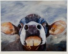 ‡ SUE MOFFITT (British, 1955-2023) limited edition (1/75) colour print - expressive portrait of a