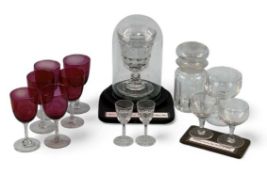 SHIPPING LINE GLASSWARE, various including Wilson Line, Elder Dempster, and Errica, John Lead