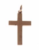 YELLOW METAL CRUCIFIX PENDANT, 3.2cms, approx. wt. 4.8g Provenance: private collection Cardiff