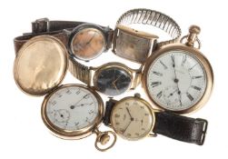 AMERICAN WALTHAM GOLD FILLED POCKET WATCH, c. 1893, 21-jewel adjusted 'Crescent Street' fancy