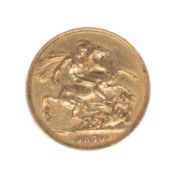 VICTORIA GOLD SOVEREIGN, 1876, bun head, 7.9g Provenance: private collection Monmouthshire