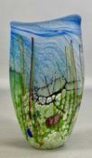 ‡ NORMAN STUART CLARKE studio glass 'River Pack' vase, 20cms (h) Provenance: private collection