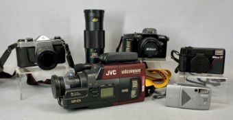 ASSORTED CAMERA & PHOTOGRAPHY EQUIPMENT, including Pentax Asahi SLR camera, Nikon F-400x SLR camera,