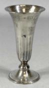 SILVER TRUMPET FORM VASE, London 1901, 14cms (h), 3.5ozt Provenance: private collection Gwynedd