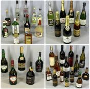 LARGE QUANTITY OF ALCOHOLIC DRINKS, including champagne, brandy, gin, vodka, and wine Provenance: