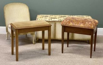 FURNITURE ASSORTMENT, two items of Loom furniture; ottoman 48 (h) x 104 (w) x 38cms (d); and two