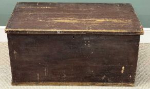 VINTAGE PINE BLANKET CHEST with iron handles, 50 (h) x 95 (w) x 50cms (d) Provenance: deceased