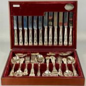 COOPER LUDLAM SILVER-PLATED CANTEEN OF KING'S PATTERN CUTLERY, for six persons, 44 pieces