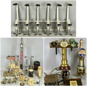 PUB ACCESSORIES including beer fonts, wall-mounted six-bottle optic bracket, etc. Provenance: