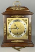 ELLIOTT LONDON MAHOGANY CASED BRACKET CLOCK, case with gilt metal mounts, gilded dial with