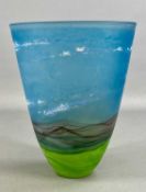 DENBY STUDIO GLASS VASE 'ELEN' of tapered oval form, 22.5cms (h) Provenance: private collection