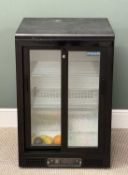 CATERING INDUSTRY POLAR CD089 FLOOR/COUNTERTOP REFRIGERATOR with twin sliding doors, 92 (h) x 60.