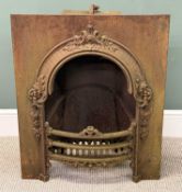 VICTORIAN CAST IRON FIREPLACE GRATE, 82 (h) x 66 (w) x 26cms (d) Provenance: private collection