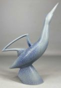 ‡ ANTHONY THEAKSTON freestanding ceramic - salt-glazed stylised Diver bird, signed, 37 (h) x