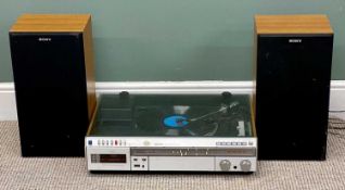 SONY STEREO MUSIC SYSTEM HMK-3000, and pair of speakers Provenance: deceased estate Conwy