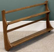 ERCOL WALL HANGING PLATE RACK, 50 (h) x 96 (w) x 13cms (d) Provenance: private collection Conwy